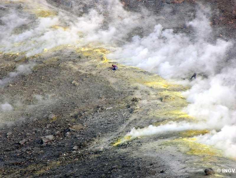 Capasso volcano fumaroles