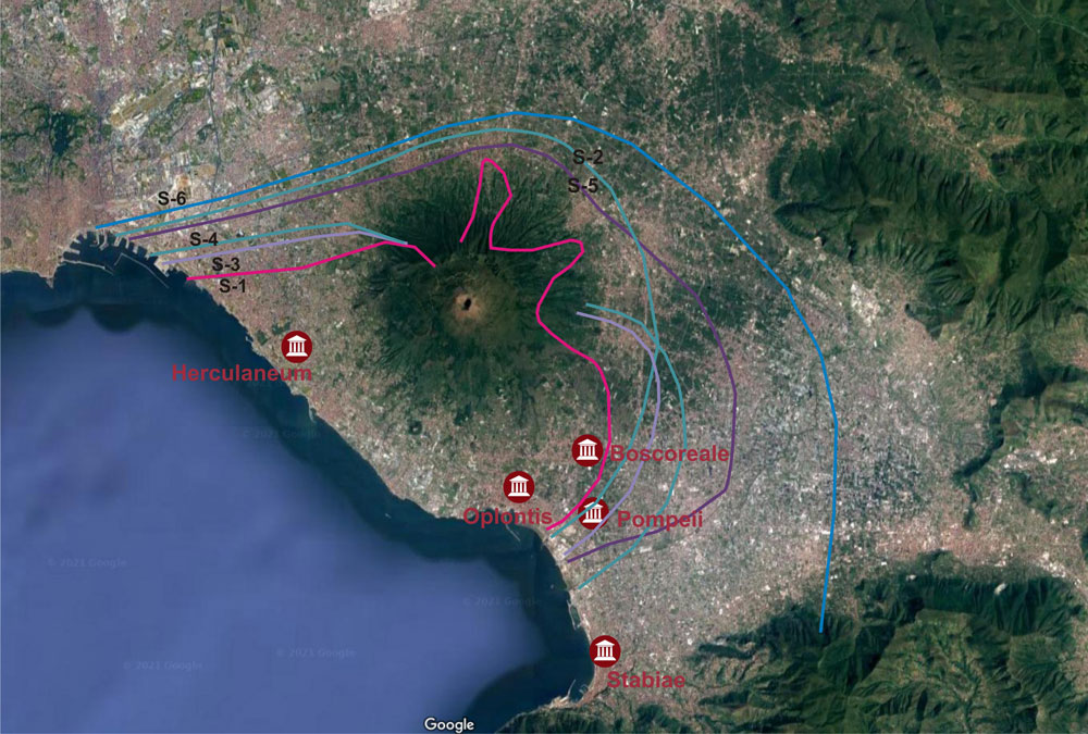 Mappa geoarcheol flussi vesuvio 79 1000PX