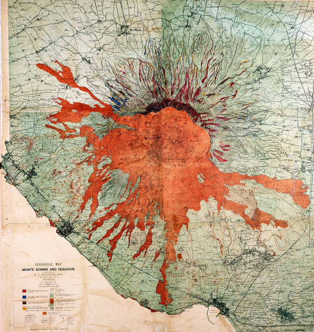 Vesuvio Mappa Johnston Lavis 1000PX