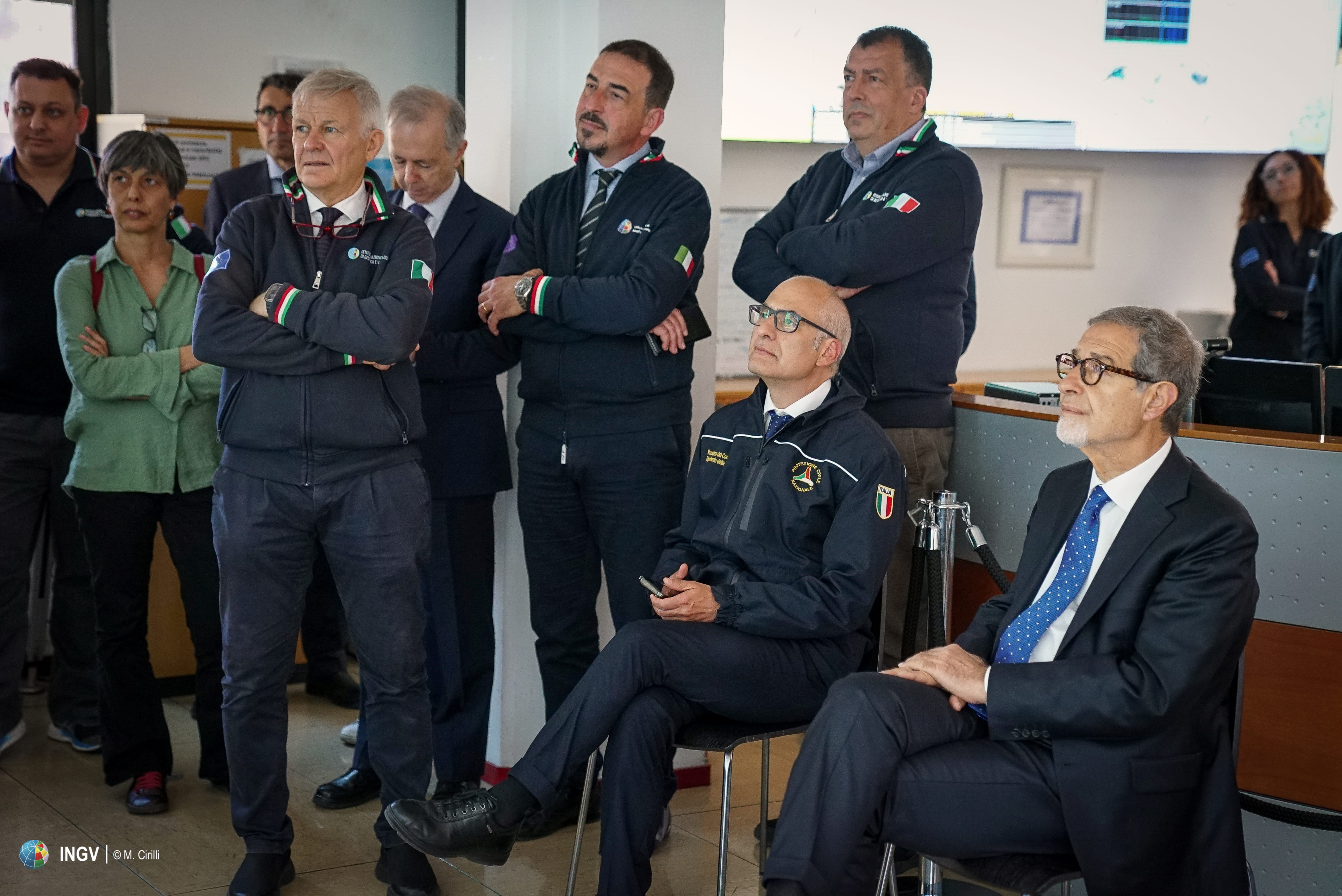 INGV Visit Min Musumeci 2