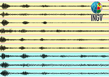 the nib of the seismograph