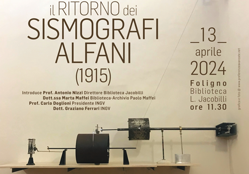 HISTORICAL INSTRUMENTS | In Foligno the installation of Alfani seismographs dating back to 1915