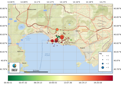 CAMPI FLEGREI | Sciame sismico del 20 maggio 2024