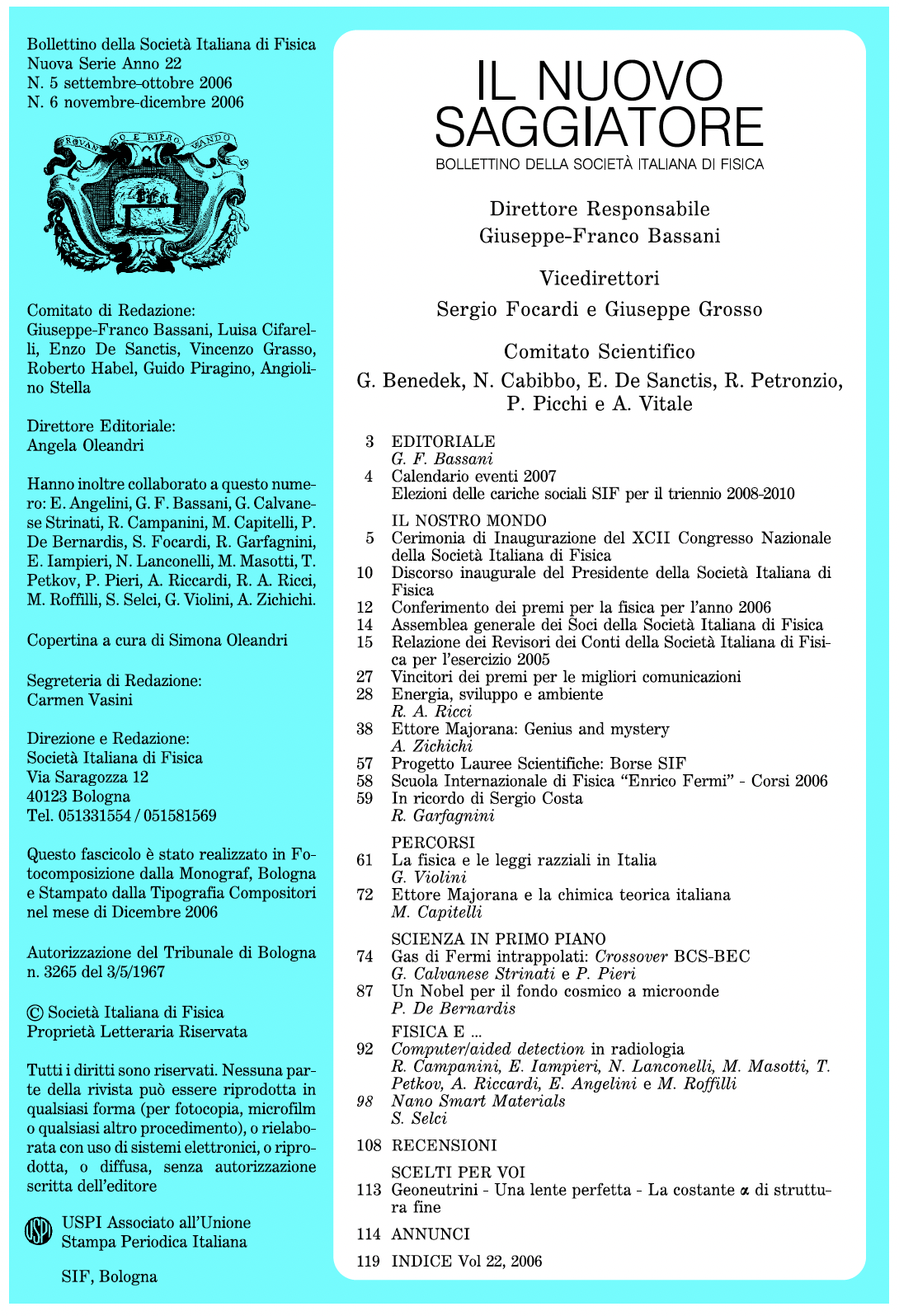 G. Violini, La fisica e le leggi razziali in Italia, articolo in rivista, 2006